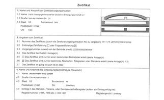 Nahaufnahme von Bockelmann-Energie-Hackschnitzel